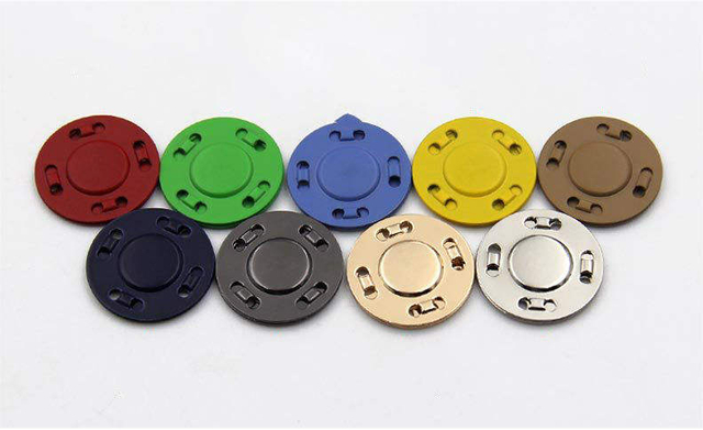 Benutzerdefinierter 20 mm bunter, d&uuml;nner, schmaler, versteckter, unsichtbarer magnetischer Druckknopf 