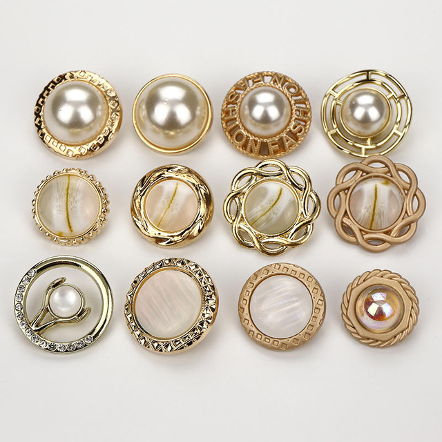 Выполненные на заказ джинсовые металлические задние пуговицы с золотой петлей 17 мм/19 мм для одежды