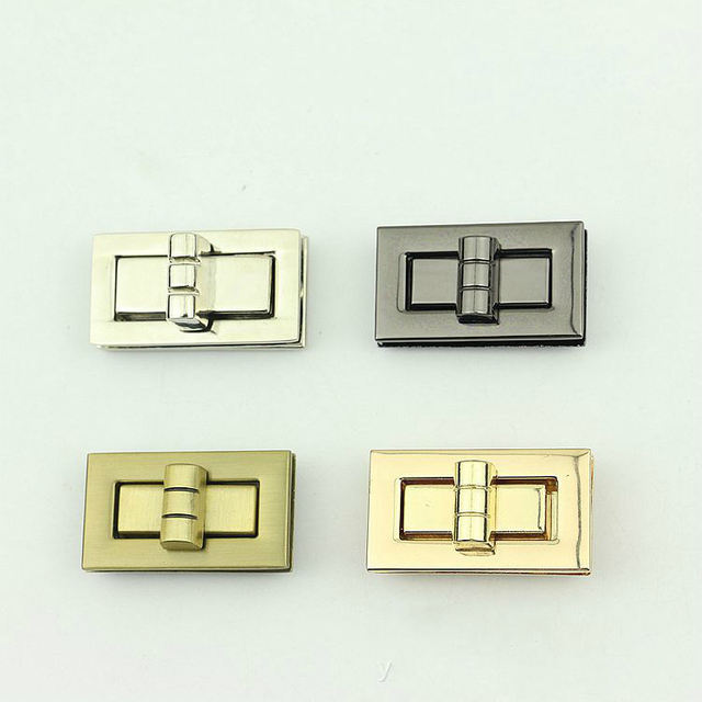 Accesorios de bloqueo de bolsa Fashion Lady Lady Alloy Push Gurn Hardware Hardware Metal Bagn Bag Lock