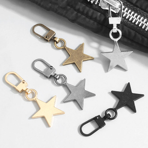 Accesorios de cremalleras reemplazo en forma de estrella reparaci&oacute;n desmontable tirador de cremallera deslizadores de cremallera de Metal