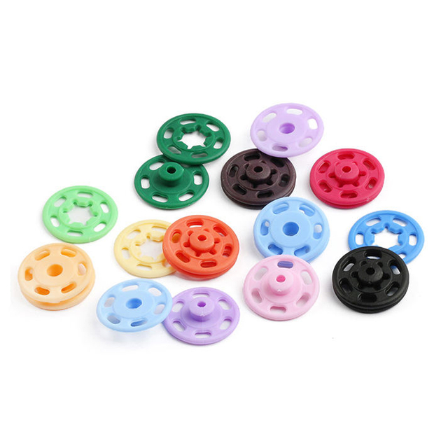 Bouton de fermeture &agrave; pression Invisible &agrave; coudre en deux parties, couleur tendance, pour v&ecirc;tements, en Stock