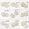 Boutons en r&eacute;sine effet perle en plastique de couleur de logo personnalis&eacute; pour chemise