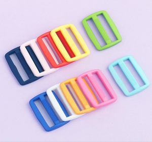 Hebilla deslizante de nailon ajustable con hebilla de pl&aacute;stico de 3 v&iacute;as, colorida, gruesa de alta calidad, para correas