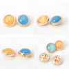 Hot Selling Luxe Decoratieve Fancy 11mm Hars Metalen Schacht Shirt Knop voor Dames Vrouwen
