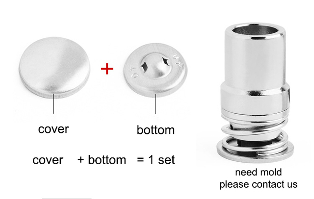 Boutons de capuchon en aluminium, boutons recouverts de tissu vierge par Sublimation pour bricolage, vente en gros, en Stock