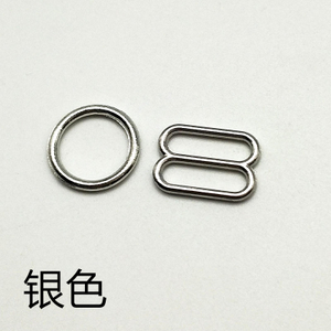 Unterw&auml;sche, Badebekleidung, Accessoires, metallbeschichtete Schieber, goldene BH-Ringe und Schieber aus Metall