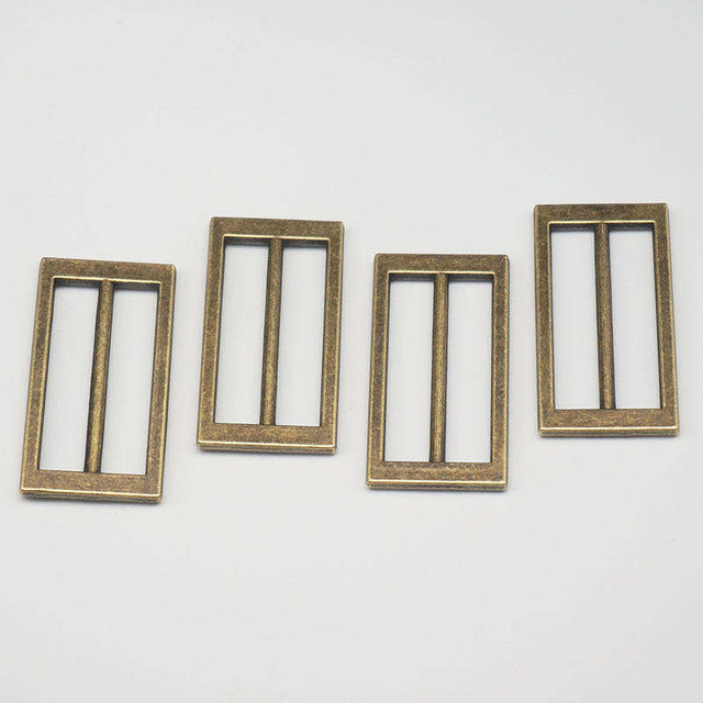Аксессуары для сумок, регулируемая металлическая квадратная прямоугольная пряжка-слайдер для ремня