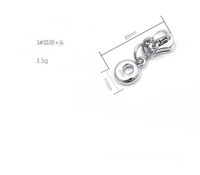 Extracteur de fermeture &agrave; glissi&egrave;re en m&eacute;tal personnalis&eacute;, curseur de fermeture &agrave; glissi&egrave;re en alliage de zinc &agrave; vendre