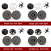 Em estoque duplo 14mm 18mm tampa &uacute;nica bot&otilde;es de press&atilde;o magn&eacute;ticos redondos para bolsa