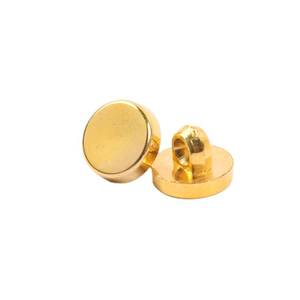 Bouton &agrave; tige ABS plat avec trou fantaisie, qualit&eacute; garantie