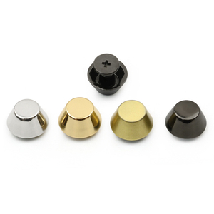 En existencia bolso accesorios de hardware forma de cubo decorativo 10 mm tornillo trasero remache de perno prisionero de metal