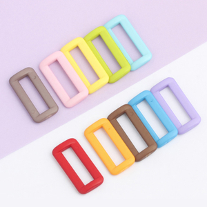 Boucle en Nylon et plastique color&eacute;, taille int&eacute;rieure 20mm 25mm, sangle rectangulaire