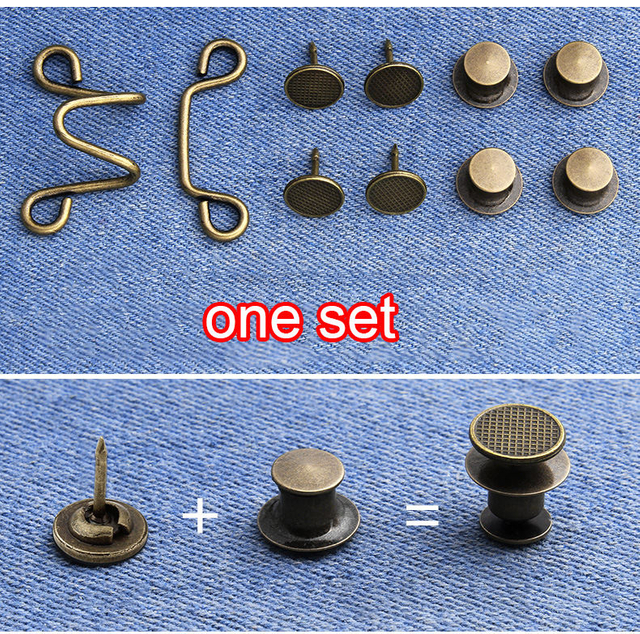 ネイルフリー取り外し可能な調整可能なウエストエクステンダーフックとズボン用のバー