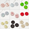 Boutons en r&eacute;sine effet perle en plastique de couleur de logo personnalis&eacute; pour chemise