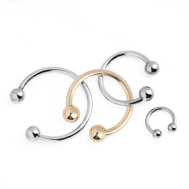 Accessori per berretti da baseball in metallo moda all'ingrosso Fibbia ad anello a ferro di cavallo con vite staccabile a forma di C