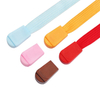 Punte di puntali in nylon di plastica con chiusura a corda piatta resistente e colorata