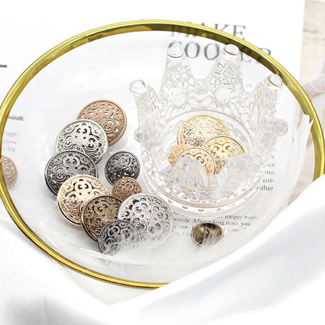 Cloat를 위한 재고 복고풍 스타일 라운드 금속 생크 버튼 있음