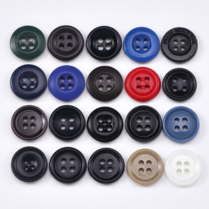 Bouton d'ur&eacute;e &eacute;cologique et ignifuge, 4 trous, 15mm, Durable, en vrac, pour costume, pantalon, v&ecirc;tement
