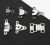 Set di ganci e barre per pantaloni in metallo assortiti all'ingrosso, ganci per gonna invisibili da cucire, pantaloni, chiusura in vita per abito, pantaloni, gonna, accessori per abiti