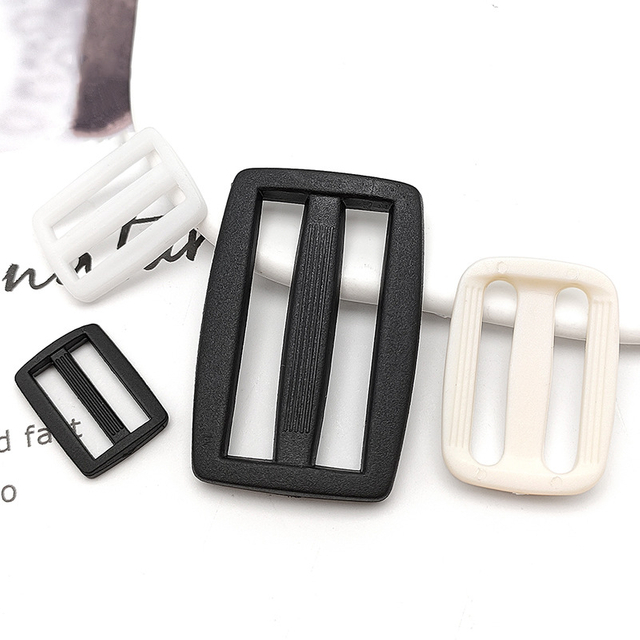 Los accesorios de la correa de la mochila del bolso venden al por mayor la hebilla pl&aacute;stica del resbalador del rect&aacute;ngulo del Tri-Glide del tama&ntilde;o m&uacute;ltiple